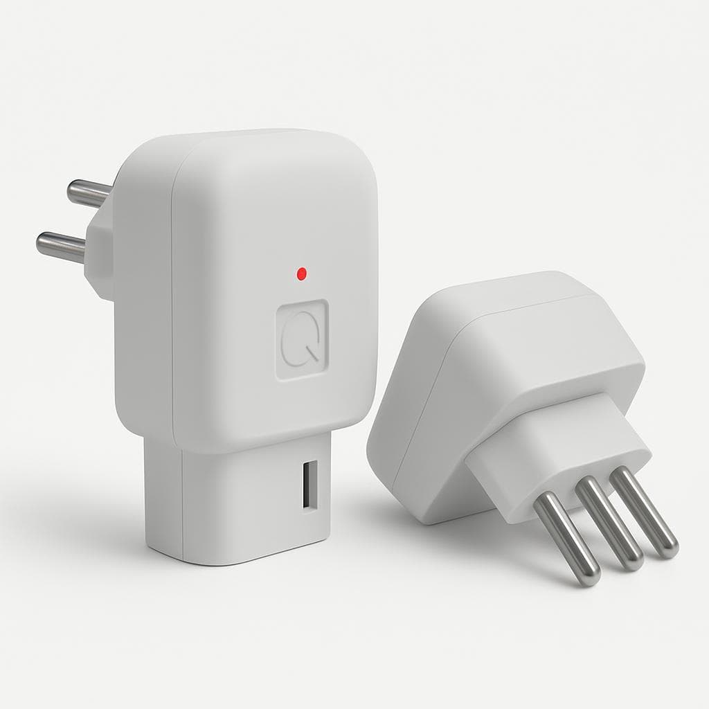 Plug Protetor de Tomada 3 Pinos 10A Branco Desing 90° Que Não Bloqueia Tomadas para Eletromésticos