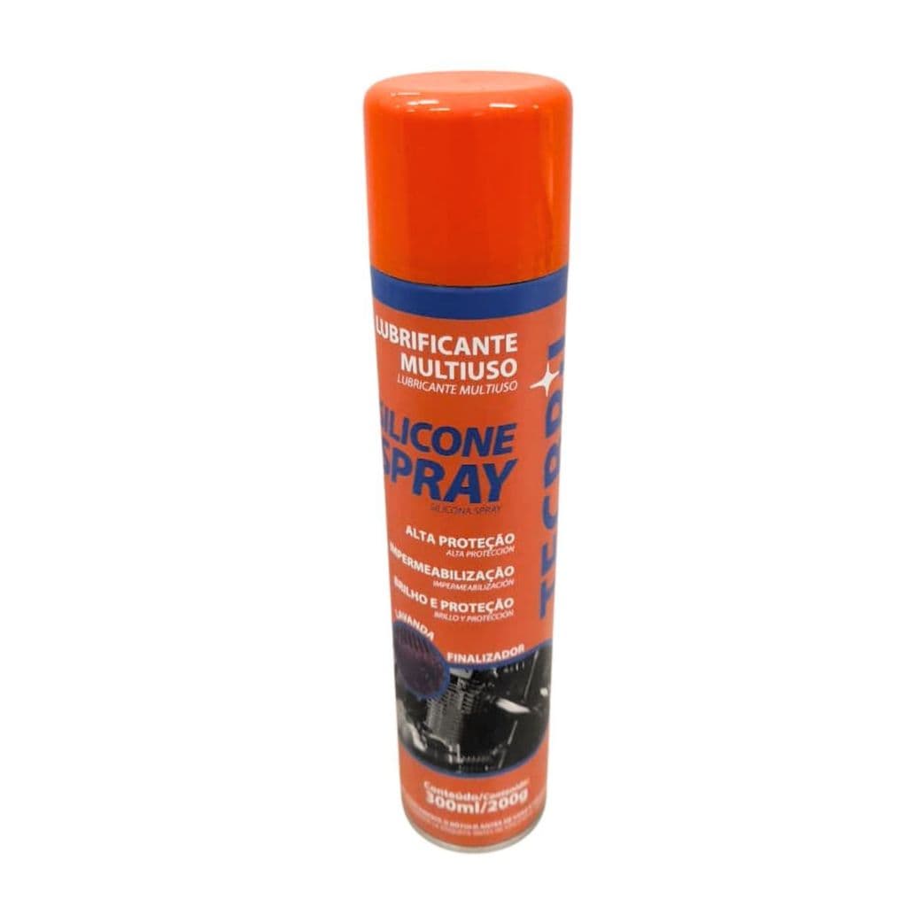 SILICONE SPRAY LAVANDA LIMPA BRILHO MULTIUSO CASA CARRO MAQUINAS BICICLETAS REPELE POEIRA TECPRO