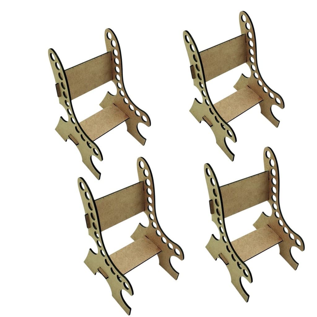 Organizador De Mesa Escritório Porta Treco Caneta Mdf Banco
