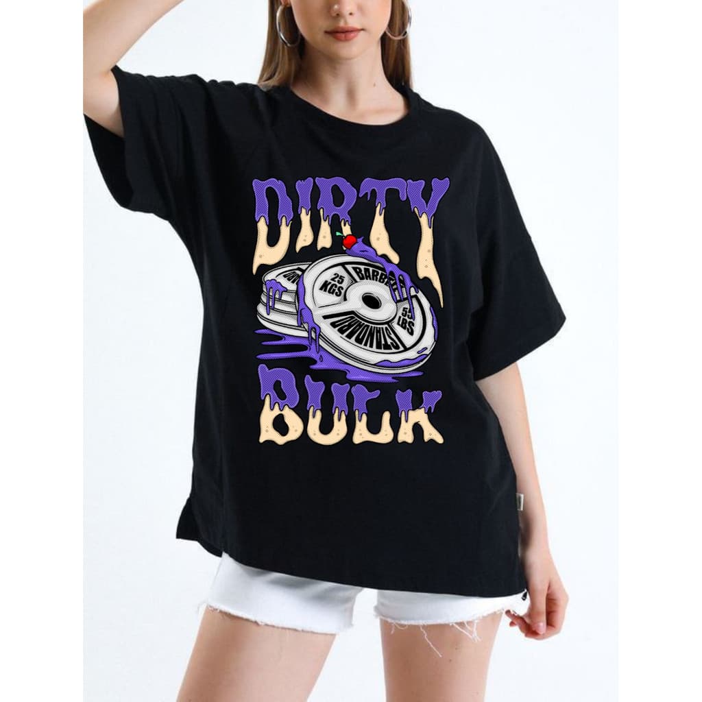 Camiseta Camisa Dirty Bulk Halteres Academia Bodybuilding Fitness