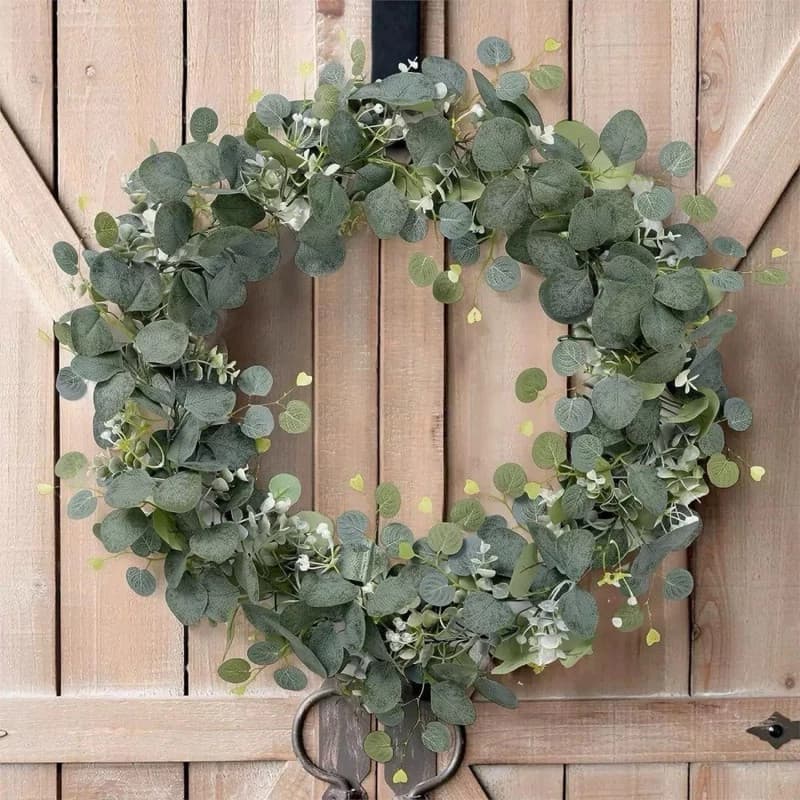 Guirlanda Artificial de Eucalipto 180cm – Trepadeira Decorativa de Folhas de Eucalipto para Parede, Casamento e Decoraçã