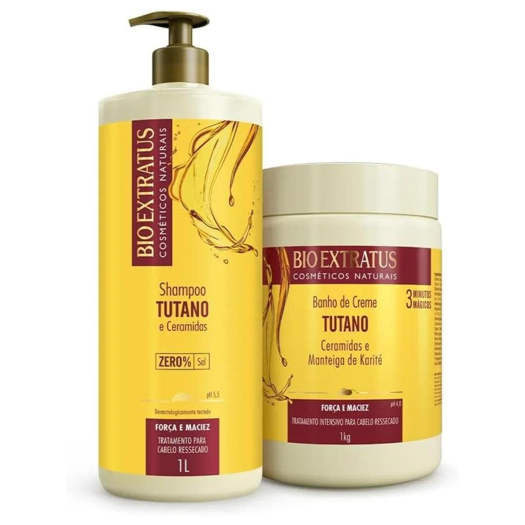 Bio Extratus Tutano Kit Shampoo e Banho de Creme 1L 1Kg