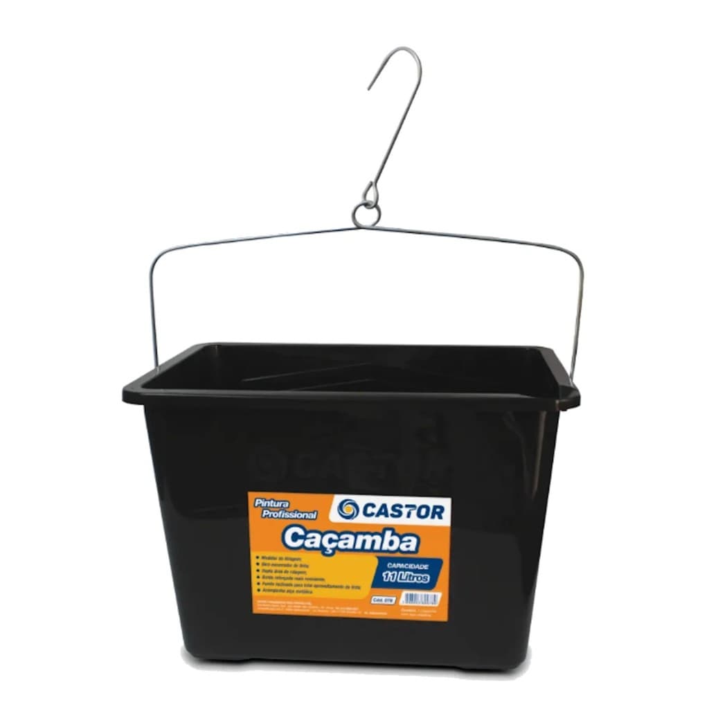 Balde Caçamba Para Pintura Profissional Castor 11L