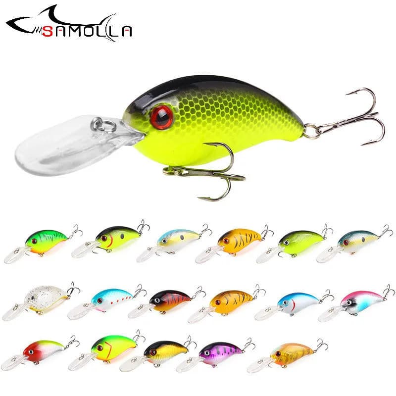Isca Artificial Crankbait para Pesca, Peso 13.6g, Artigos de Pesca, Isca Artificial, Peixe Falso, Crank Bait, Afundante