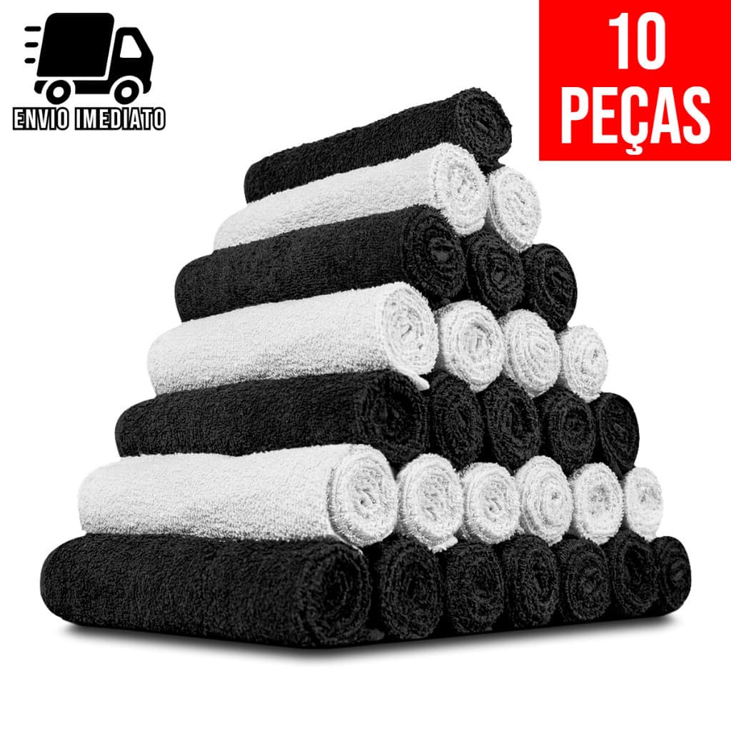 Toalha de Rosto para Salão Profissional Cabeleireiro Barbearia Alta Absorção Macia Algodão Atacado TS