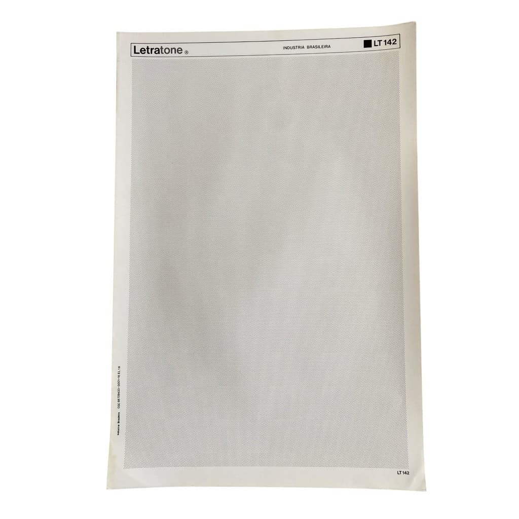 Letraset Letratone Folha 25 X 38cm Retícula Adesiva LT142