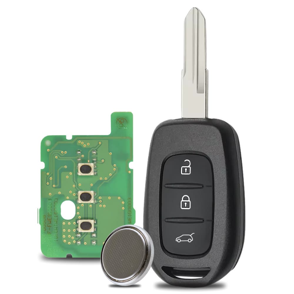 Chave Completa Renault Sandero Logan Duster 3 botões