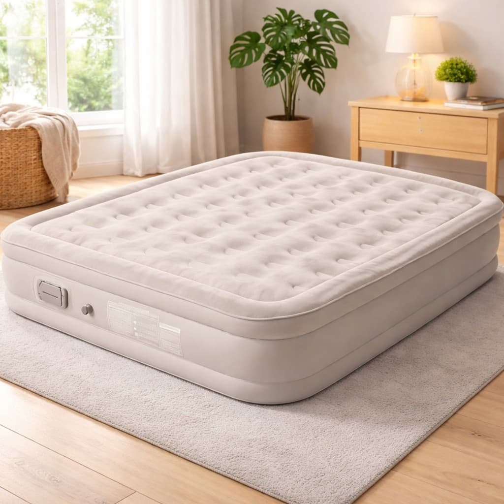 Colchão Inflável Casal com Bomba Embutida Automática Cama de Ar Macia ON-SF002