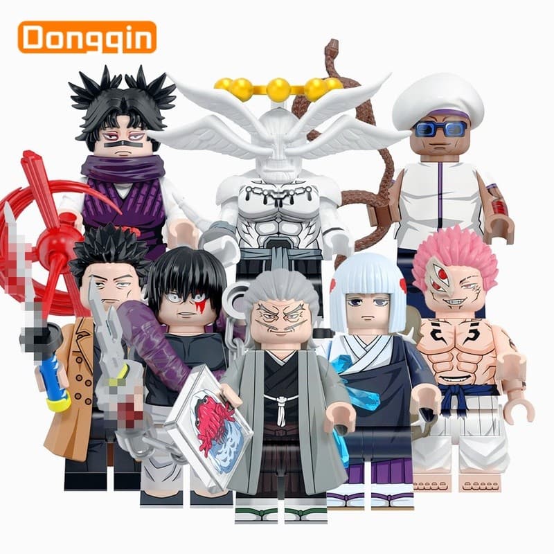 Mini bonecos da série Anime, bonecos de blocos de construção montados, presentes de aniversário