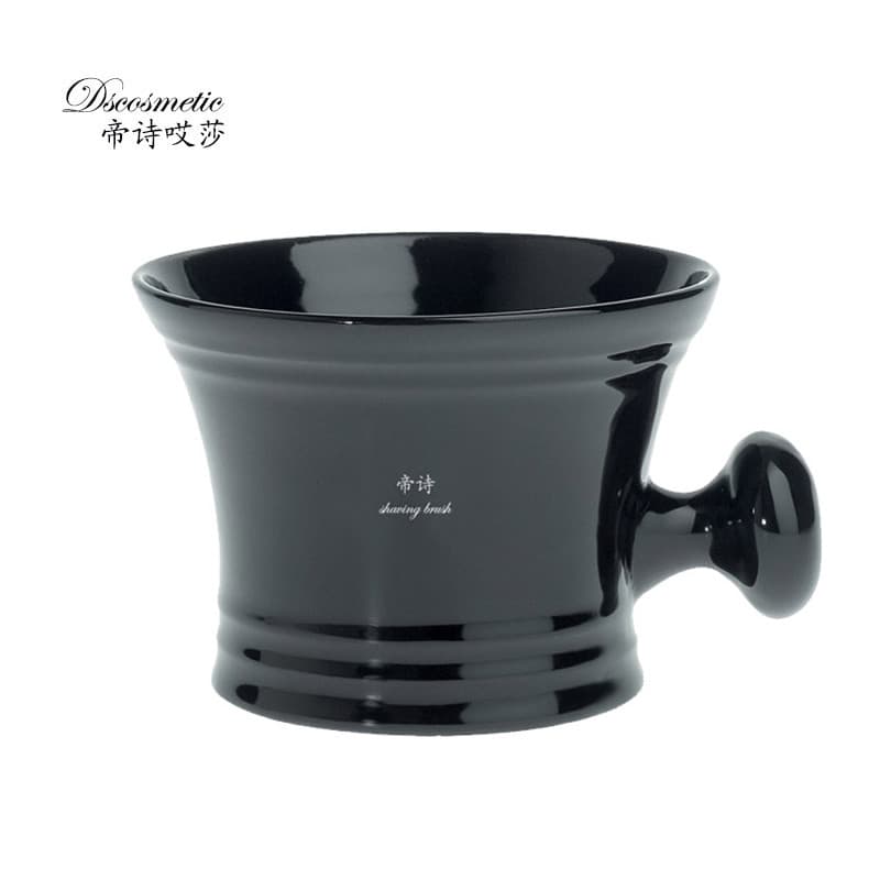 Dishi tigela de sabão de barbear de cerâmica masculina, tigela de espuma de barbear, sabão de barba, caneca de espuma de