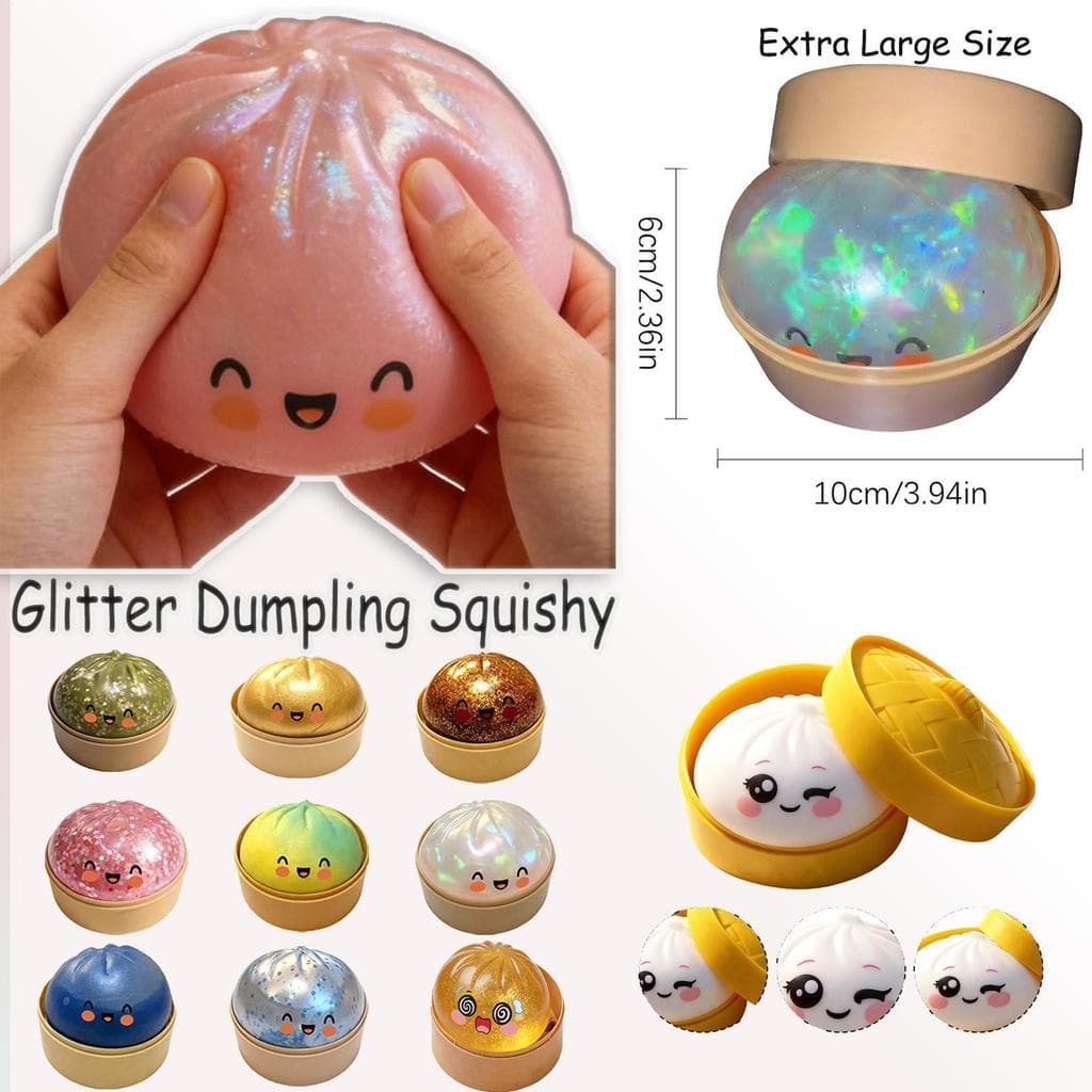 Brinquedo antiestresse em formato de bolinho com luzes piscantes e retorno lento.