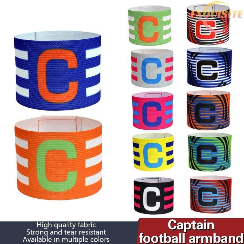 Braçadeira de capitão de futebol de 1 peça, adequada para crianças e adultos, presente para líderes de equipe em jogos.