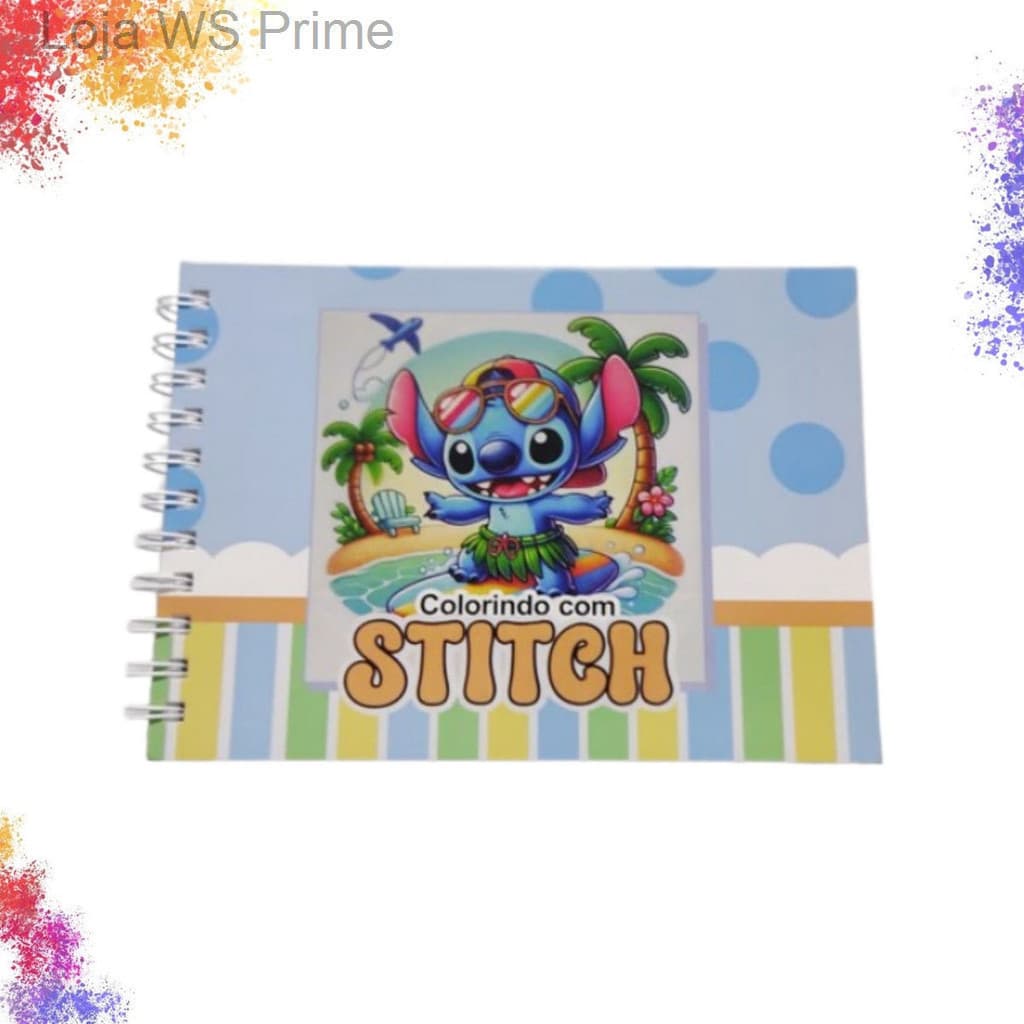 🖍️ Livro de Colorir Infantil – Colorindo com Stitch | 47 Desenhos para Pintar 🎨70C4