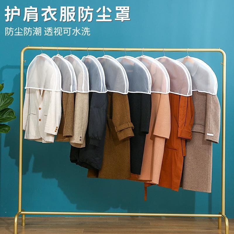 Roupas anti-poeira capa doméstica PEVA transparente pendurado saco casaco anti-poeira capa terno roupas busto anti-poeir