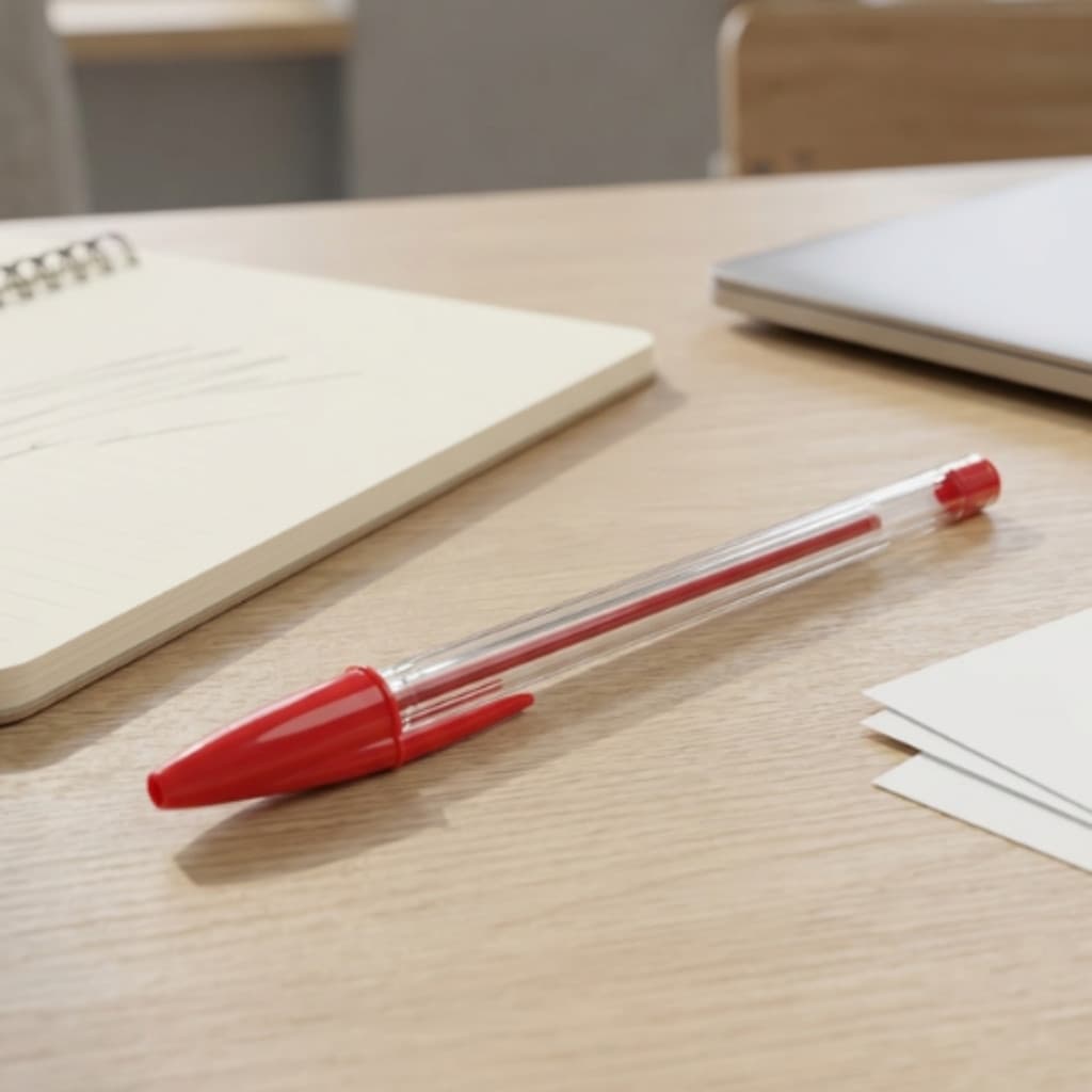 Kit 20 Canetas BIC Vermelho Original Escrita Durabilidade Ideal para Escola Escritório Dia a Dia