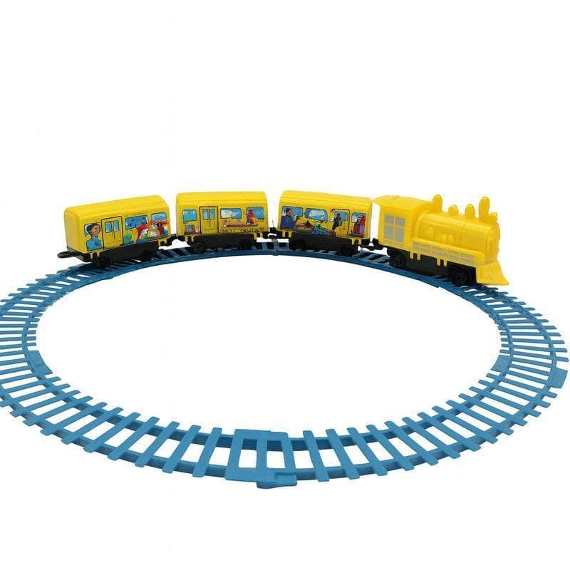 Trem Trenzinho 10 Peças Locomotiva Brinquedo Pilha Ferrovia Ferrorama