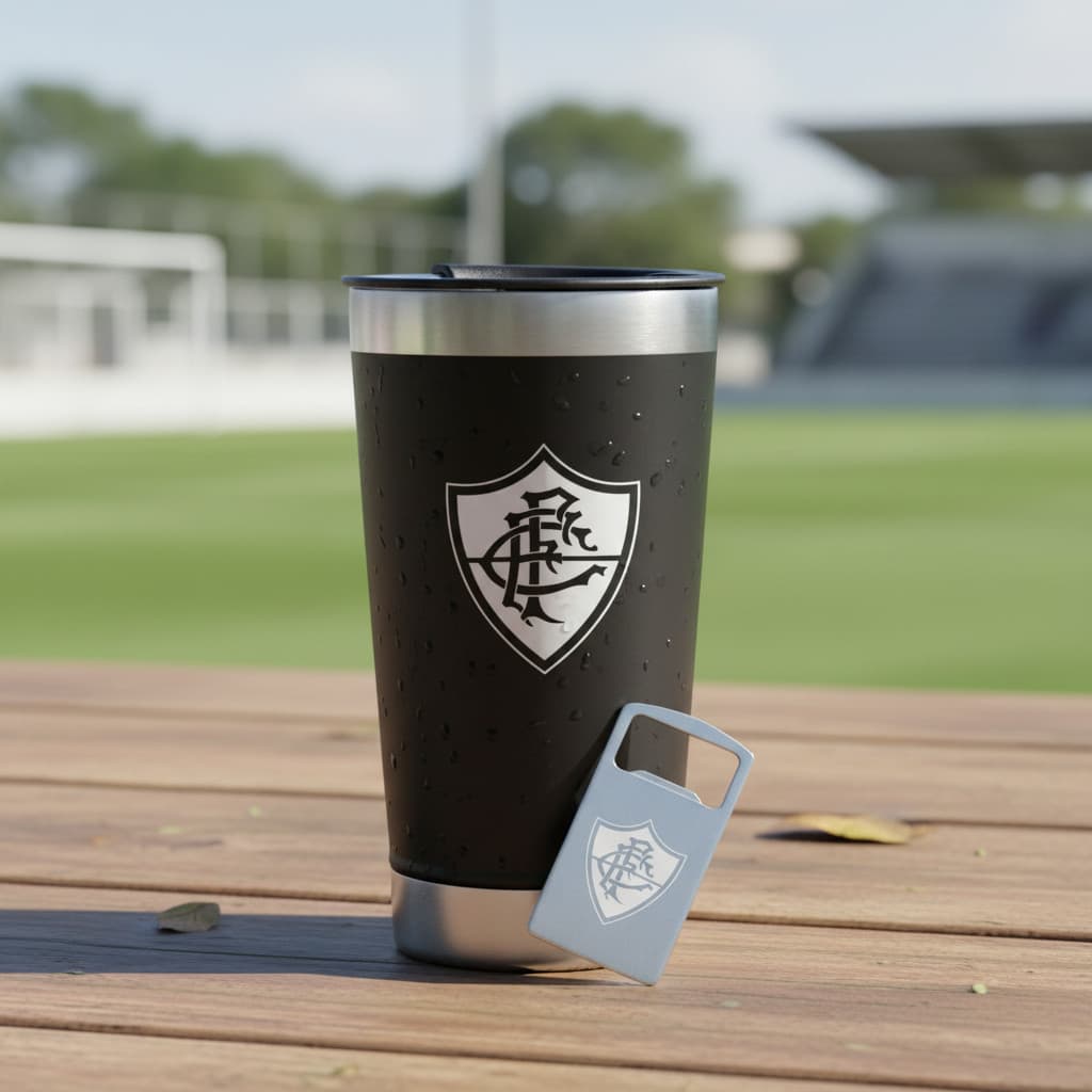 Copo Térmico E Abridor Time Fluminense Rj Nome Personalizo