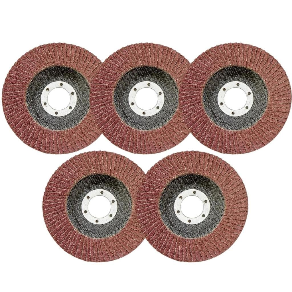 KIT 5 DISCO LIXA TIPO FLAP 115MM PARA LIXADEIRA, GRAO 40