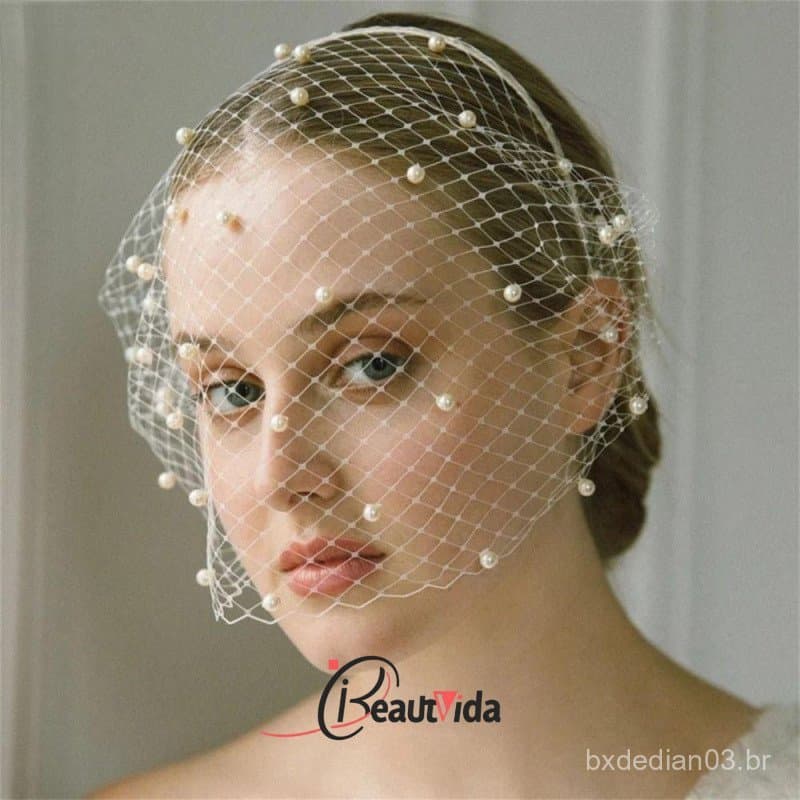 Véus De Noiva , Chapéu Com Laço De Cetim Estilo Francês , Elegante Faixa De Cabeça De Casamento De Fada Branca