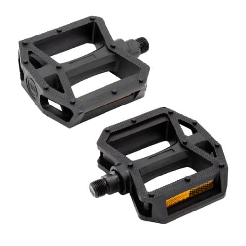 Pedal 1/2 Plataf Nylon Preto Com Esfera