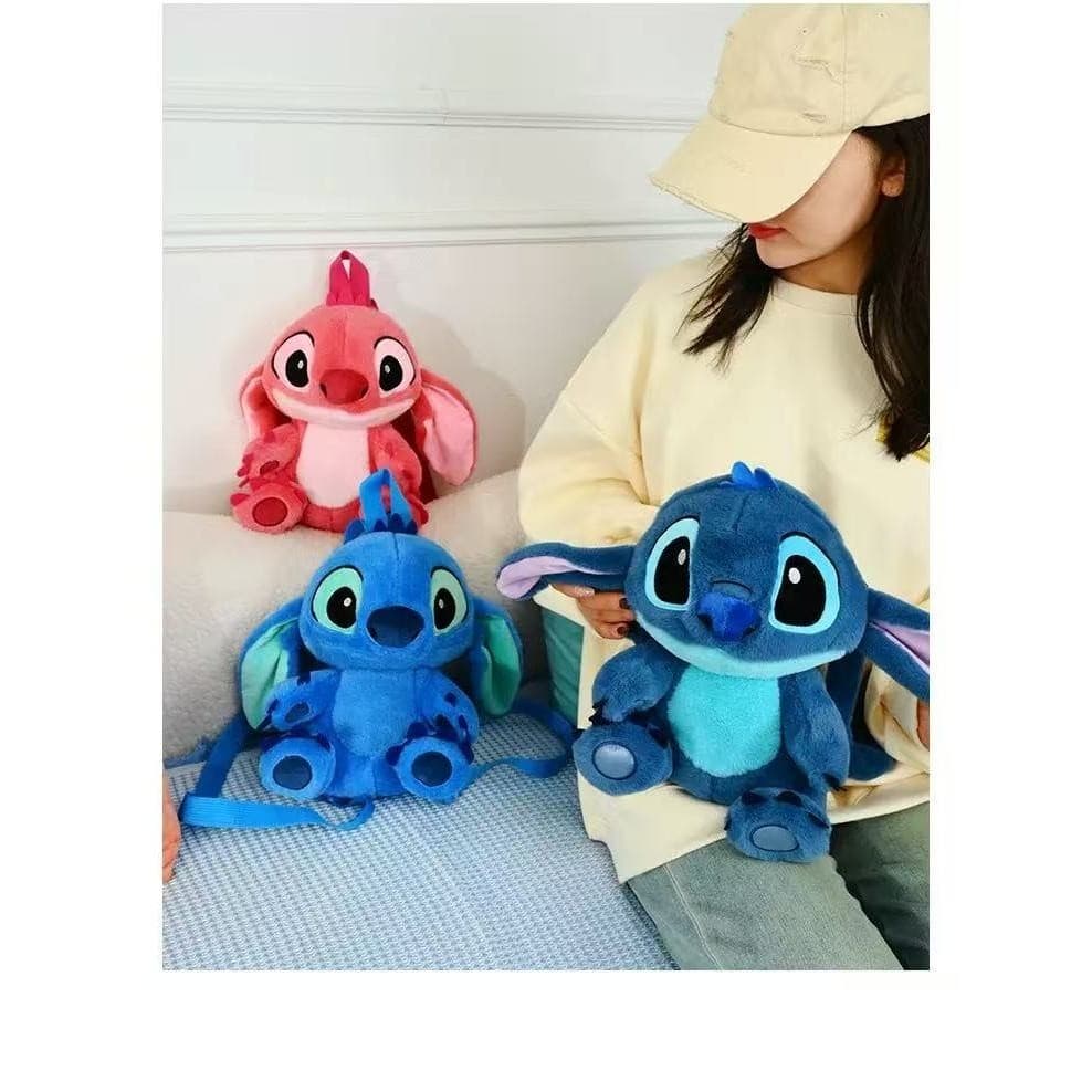 Mochila de pelúcia fofa feminina Lilo & Stitch 20cm\30cm