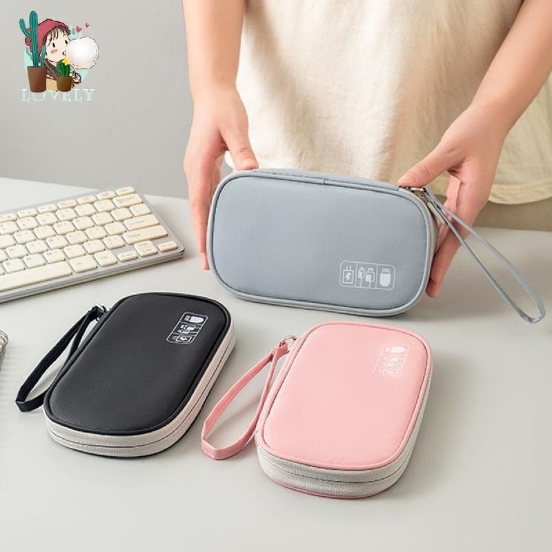 Saco De Armazenamento De Cabo De Dados Multi-Purpose Mini Anti-Colisão Fone De Ouvido