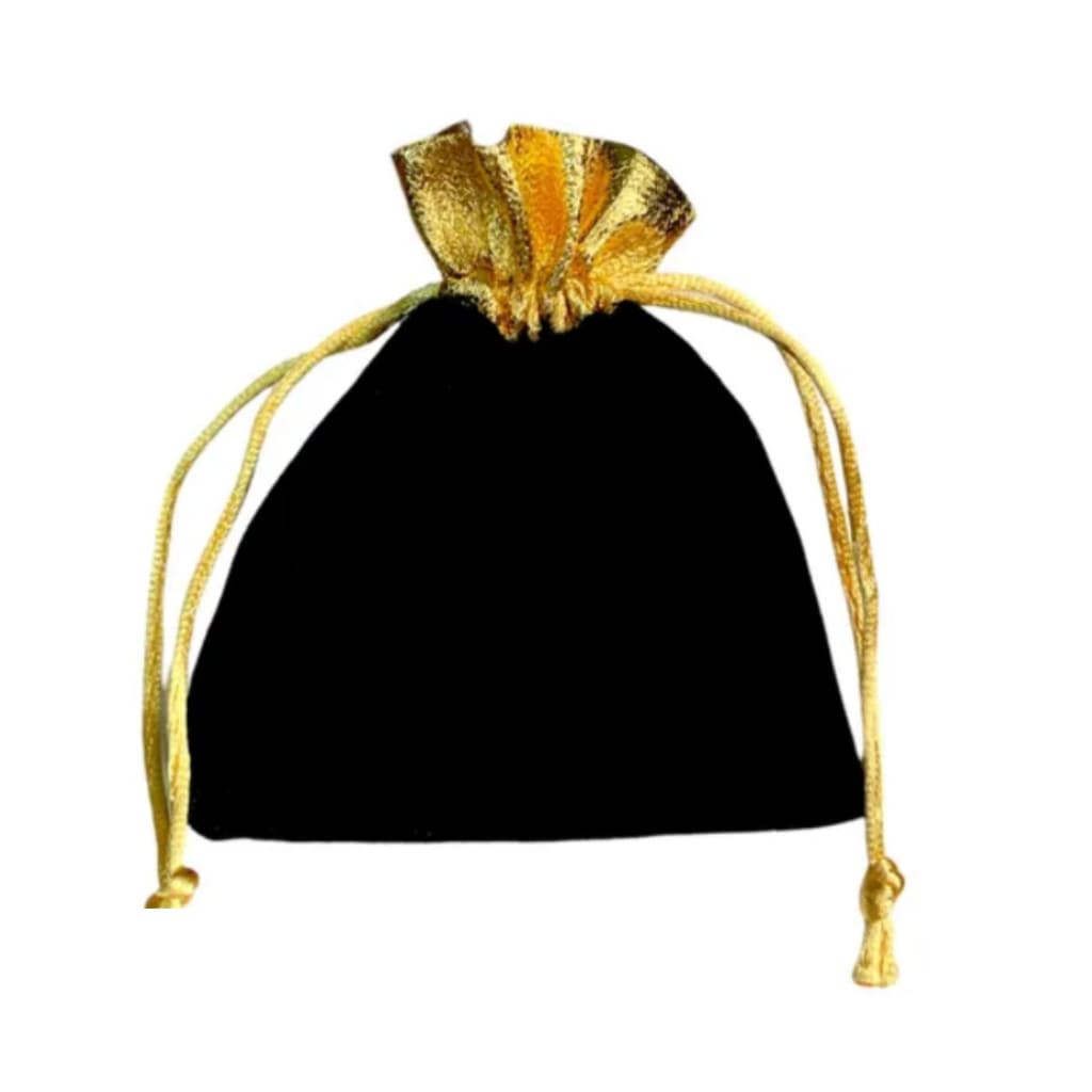 Saco De Veludo Para Bijuteria 9x12 Cor Preto 100 Unidades