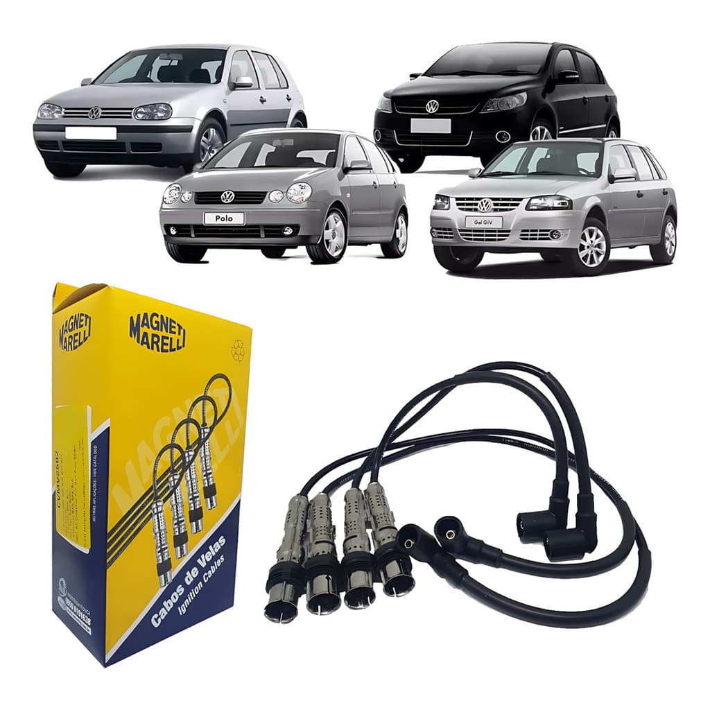 Jogo Cabos De Vela Gol Fox Polo G3 G4 G5 G6 Magneti Marelli