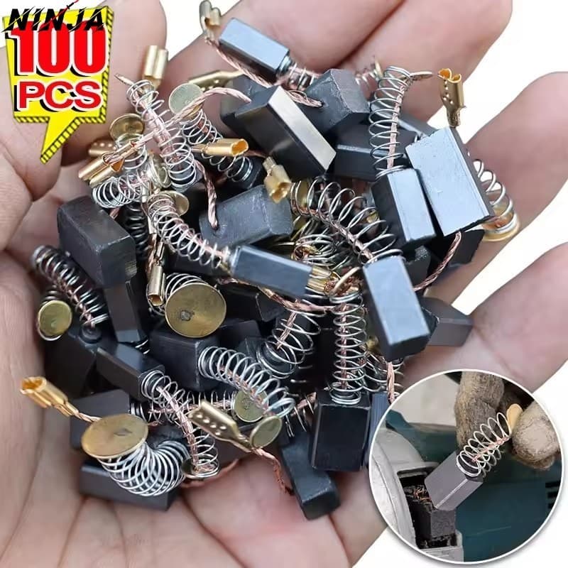 Kit De Escova De Carbono De Vários Tipos 100/50 Unidades-Peças De Reposição Para Máquinas Elétricas-Hardware-Reparo De M