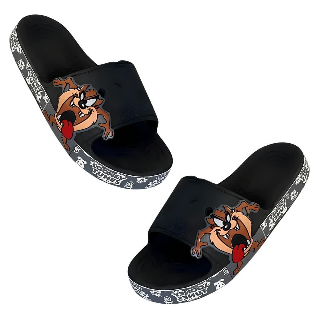 Chinelo Slide Infantil Nuvem Looney Tunes Confortável