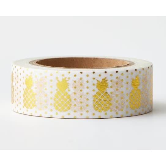 Washi Tape Abacaxi (com hot stamp) - Stick Fix