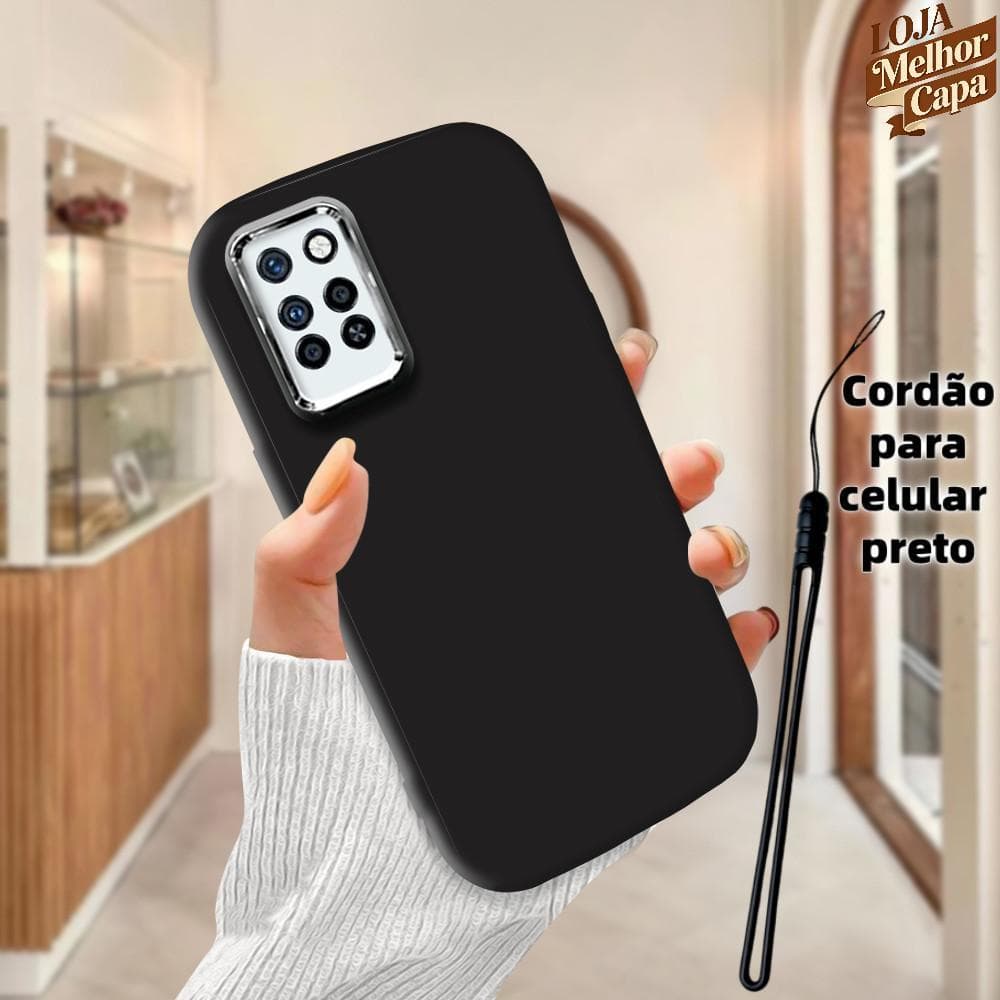 Capinha Simples Macia Silicone Para Infinix Note 10 Pro NFC X695 X695D Capa Protetora De Celular Open Lens 0000 Case PD