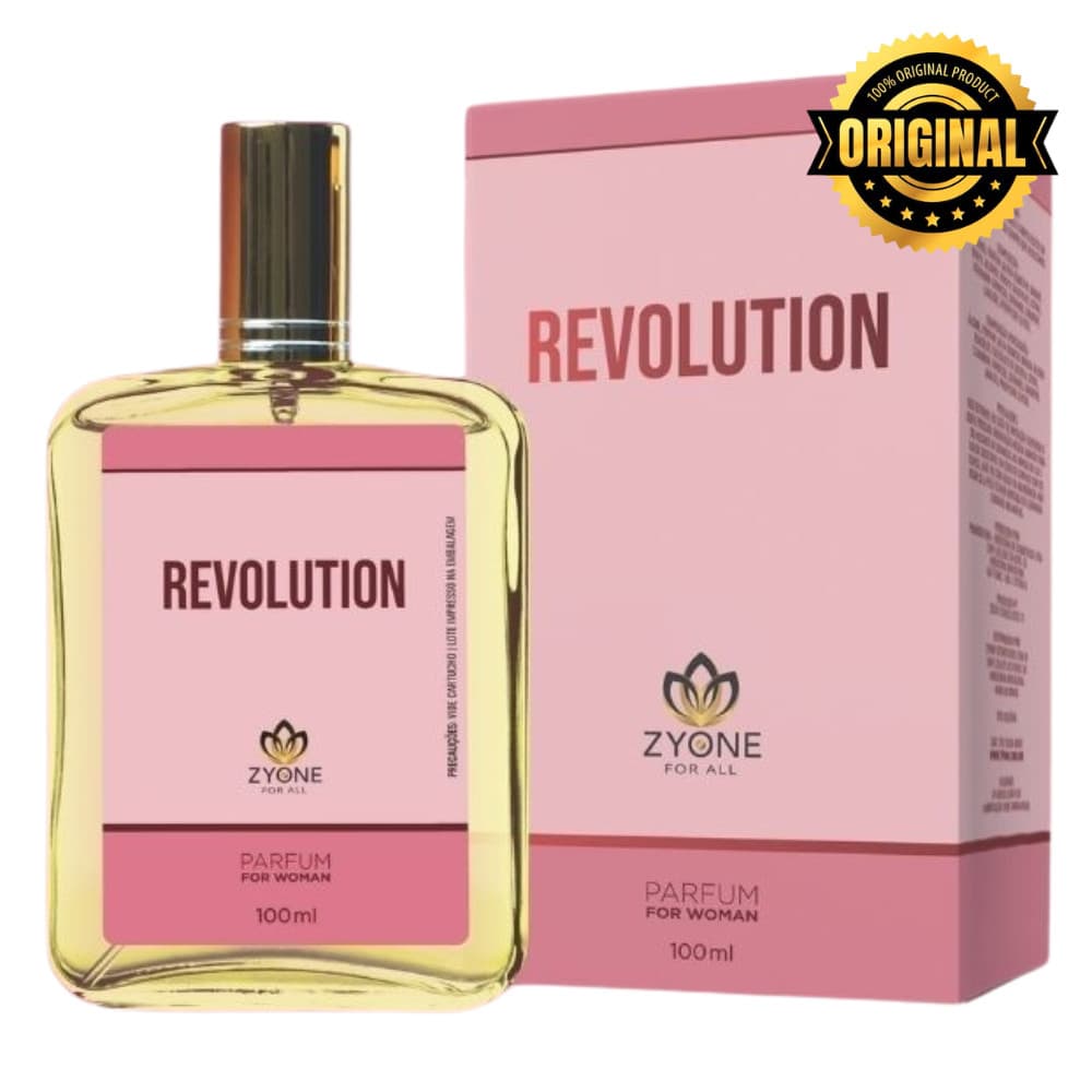 Revolution Zyone Cosméticos Feminino Parfum 100ml Alta Fixação 25% Essência Premium