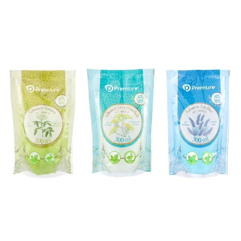 Sabonete Líquido 300ml Premisse com Alto Poder de Limpeza para Todos os Tipos de Pele Imperdível SB