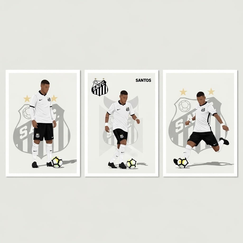 Santos Raiz – Trio de Quadros Irados Que Todo Torcedor Quer No Quarto Agora Mesmo!”