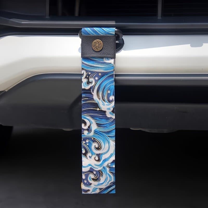 Cinta Refletiva De Reboque Com Barra Frontal De Carro E Decoração De Corda Vento JDM Tecido Streamer Universal