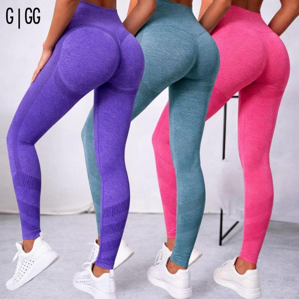 Calça Legging Feminina Levanta Bumbum Cintura Alta Push Up | Modela o Corpo | Fitness Academia G|GG