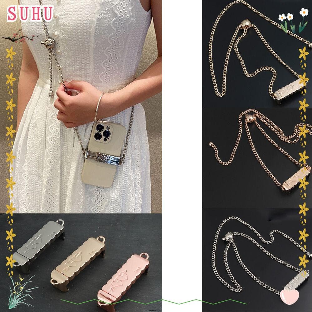 Cordão Para Celular SUHU , Alça De Ombro Anti-Perda , Suporte De Corrente Crossbody Clipe Traseiro Suspensa