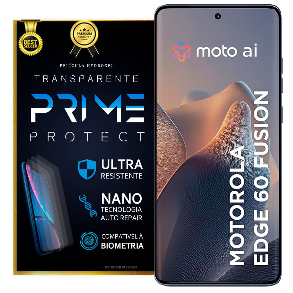 Película De Hidrogel Moto Edge 60 Fusion Transparente ou Fosca Premium ULTRA 6TH