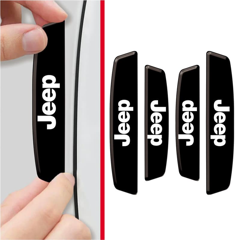 Protetor Lateral Porta Carro 3D Preto COMPATIVEL Jeep