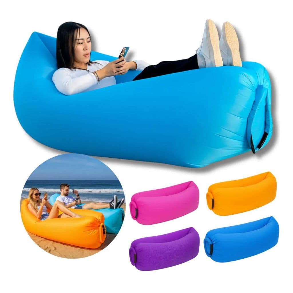 Sofá Puff Espreguiçadeira Canoa Inflável Nylon