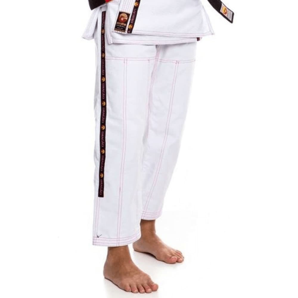 Calça de Kimono Feminino Dragão Combat Branco