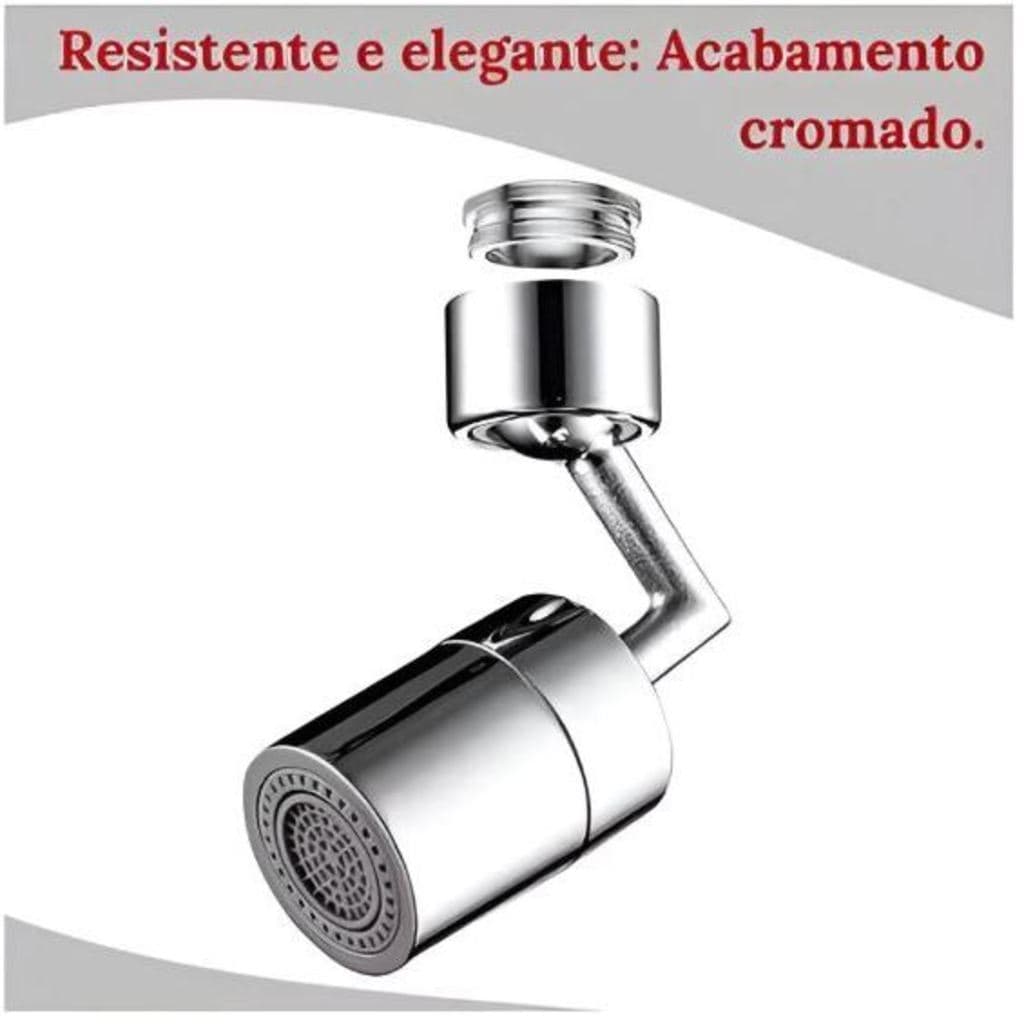 Adaptador de Torneira Rotação 720º Giratória de Banheiro ou Cozinha LevaVida