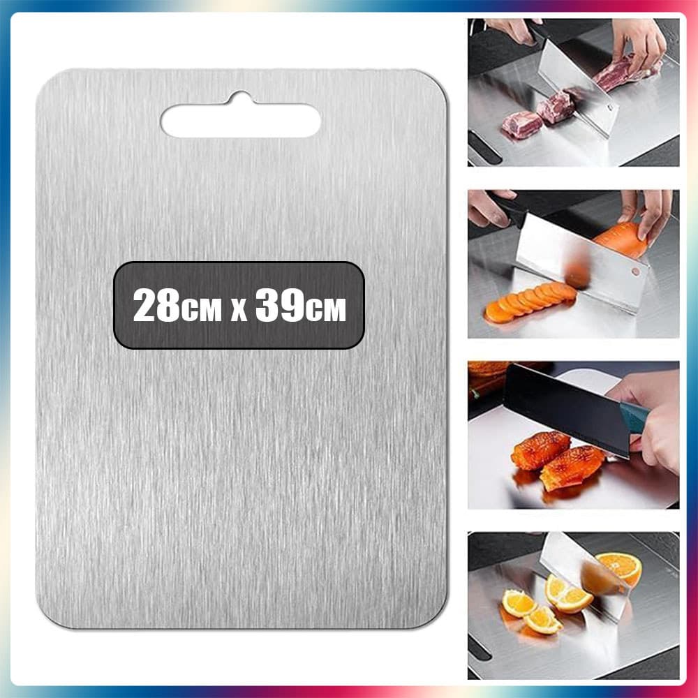 Tábua de corte dupla face de cozinha 28x39cm Tábua de corte de qualidade alimentar adequada para cortar carne, legumes,