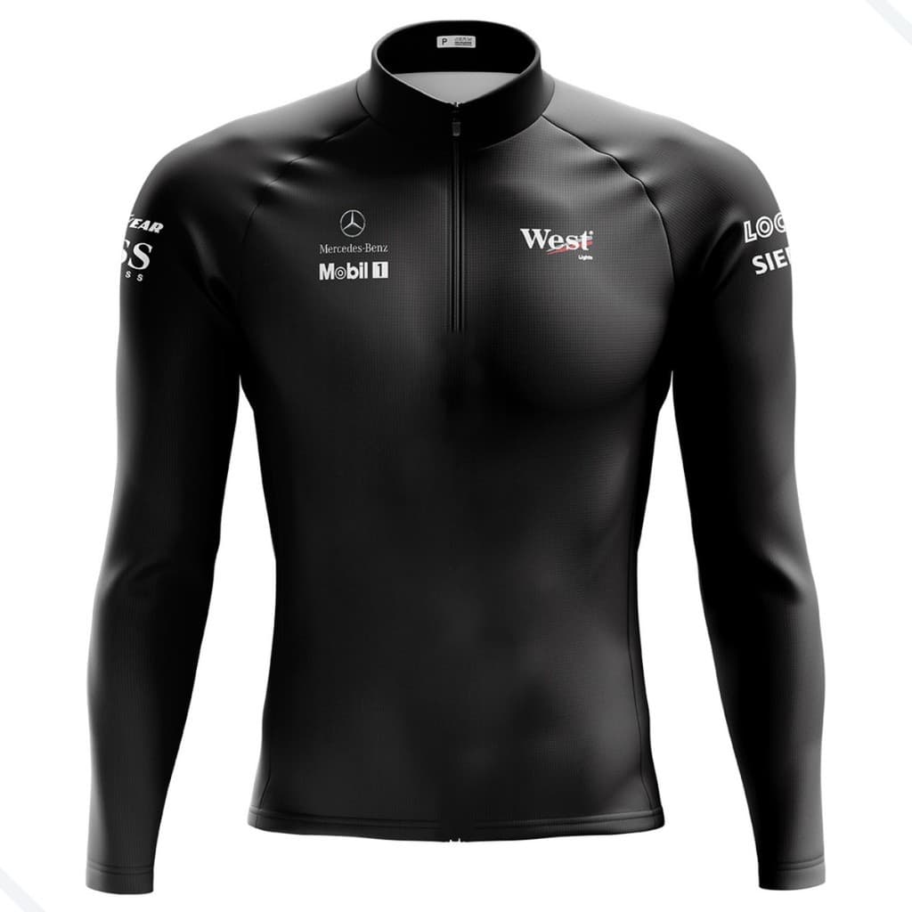 Camisa Ciclismo Masculina Dryfit Proteção UV Bike MTB Speed Mercedes