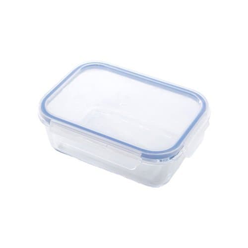 Pote Hermetico Retangular Vidro Borossilicato 1040ml Tampa Vedacao Segura Conservacao Frescor Alimentos Cozinha Organ...