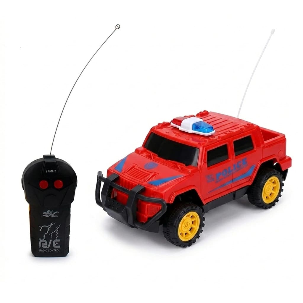 Carro Carrinho Controle Remoto Policia 16cm Barato