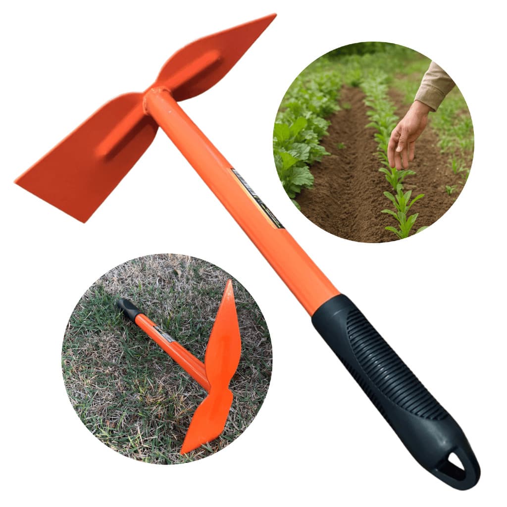 Sacho Coração 38cm Aço Carbono Cabo Emborrachado Antiderrapante Jardinagem