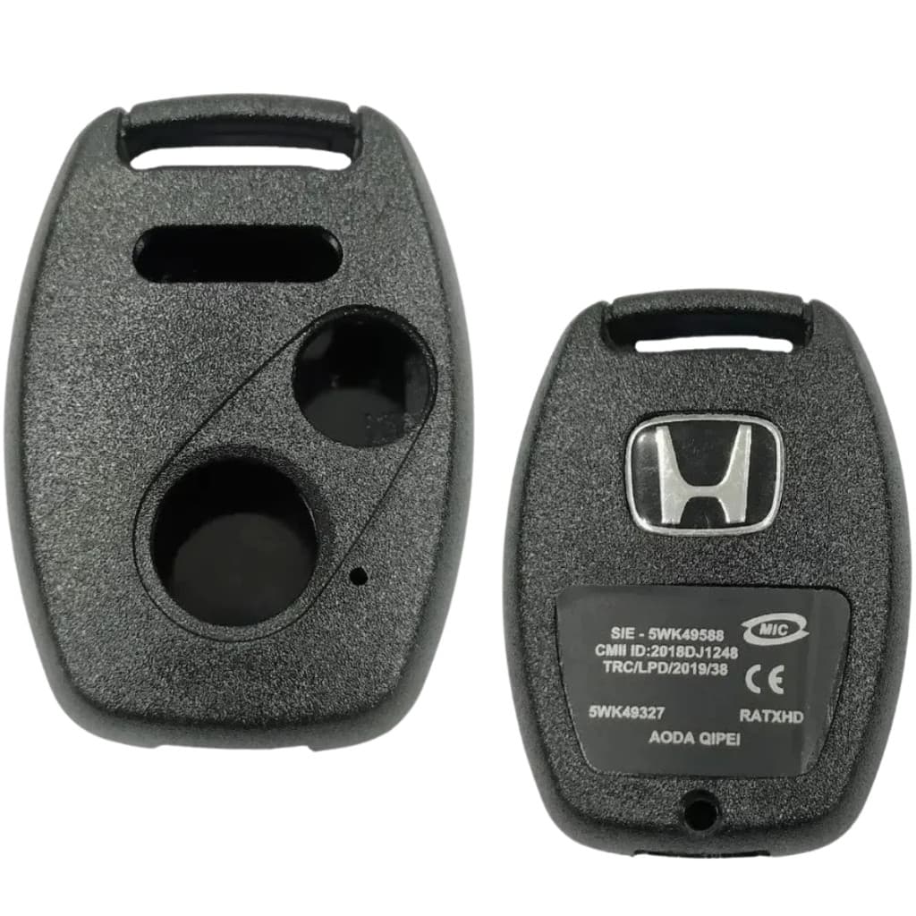 Carcaça Para Chave Telecomando Honda Fit 2 Botões + Pânico
