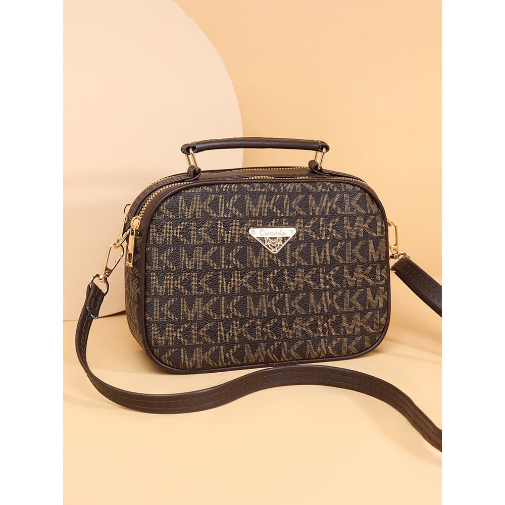 Bolsa mensageiro feminina bolsa pequena novo estilo Design de camada dupla Casual carta pequena bolsa de ombro senhoras